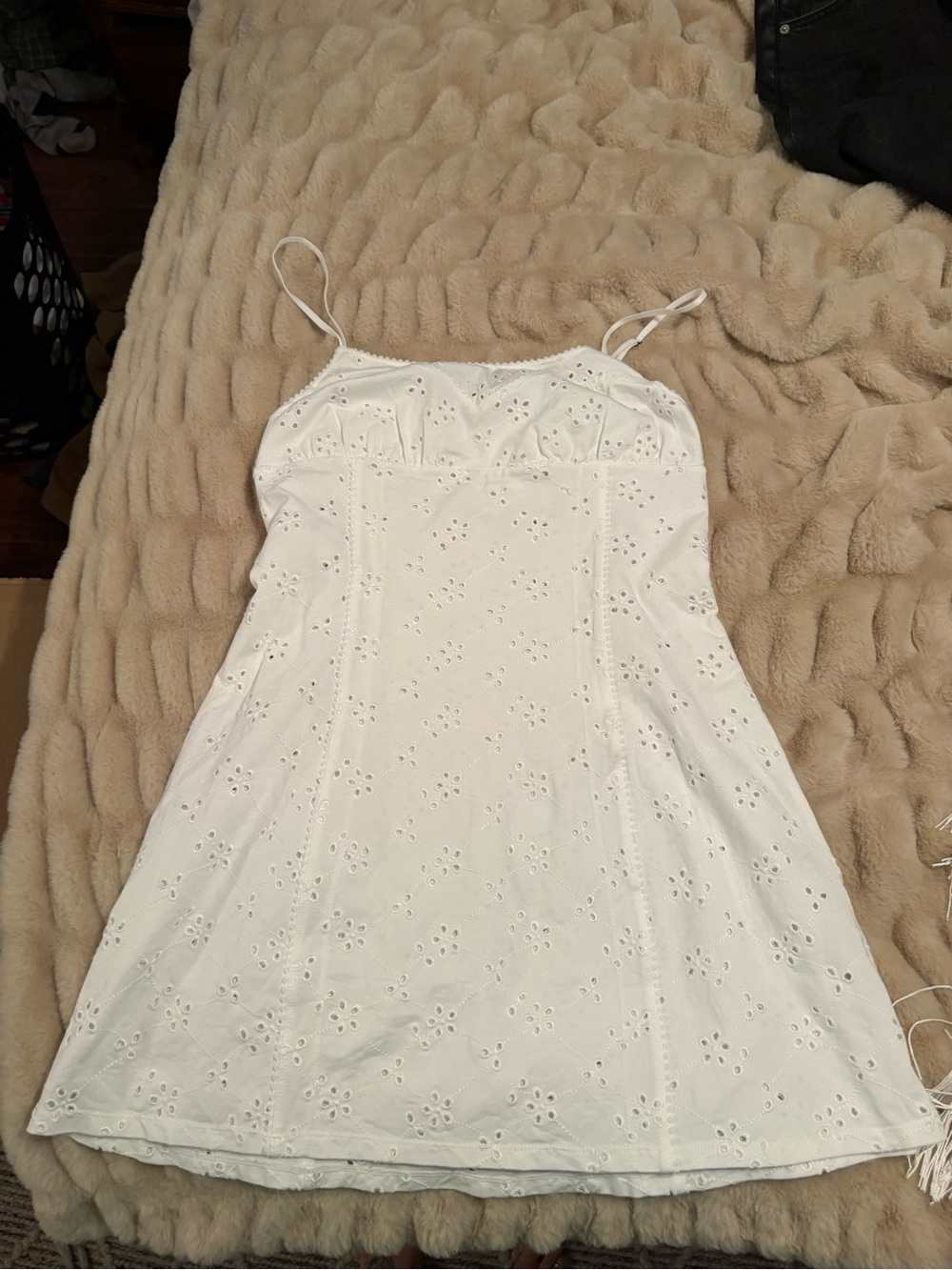 Free People White Eyelet Slip Dress